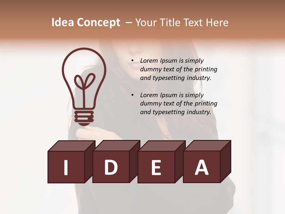 Gaze Teenager Depressed PowerPoint Template