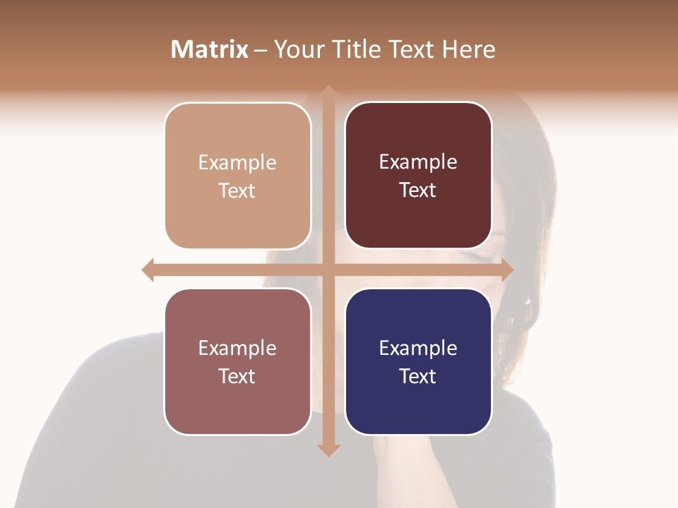 A Woman Holding Her Hand To Her Face PowerPoint Template