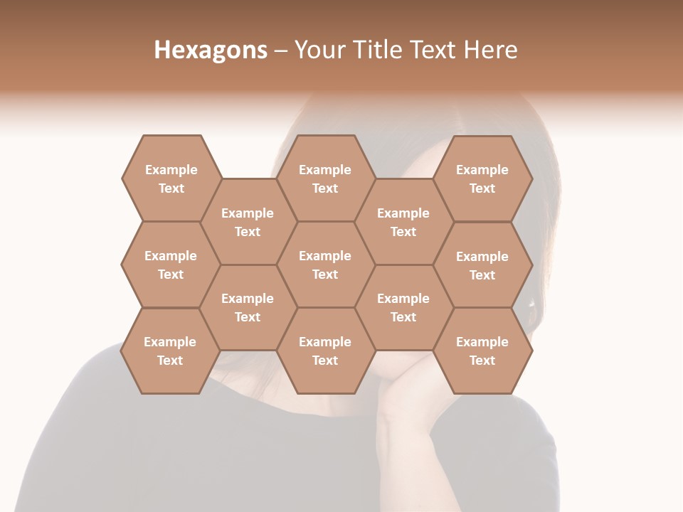 A Woman Holding Her Hand To Her Face PowerPoint Template