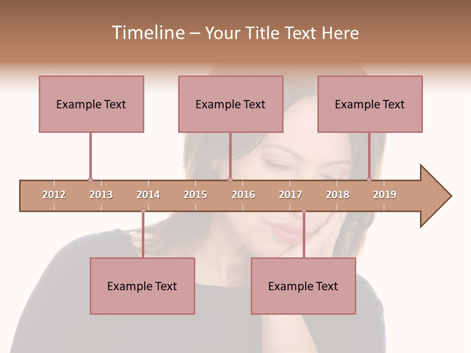 A Woman Holding Her Hand To Her Face PowerPoint Template