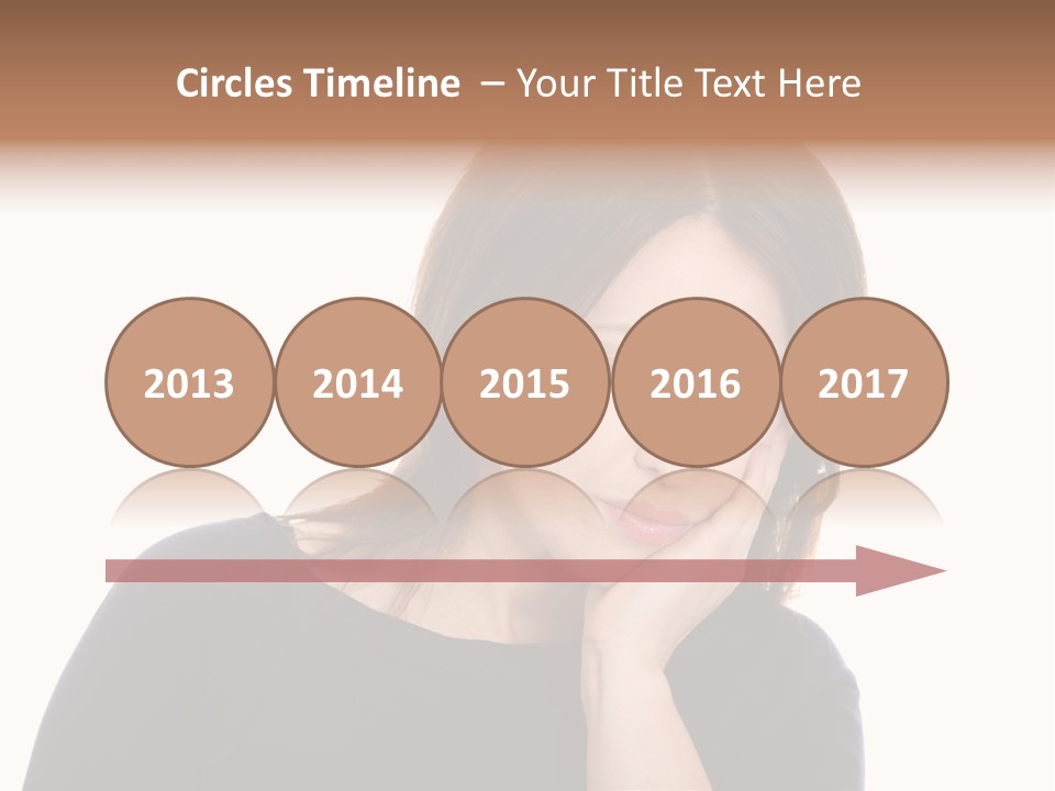 A Woman Holding Her Hand To Her Face PowerPoint Template