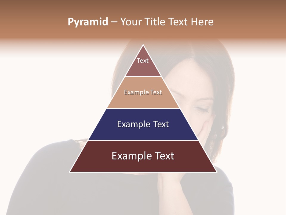 A Woman Holding Her Hand To Her Face PowerPoint Template