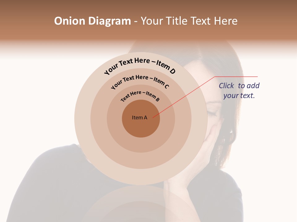 A Woman Holding Her Hand To Her Face PowerPoint Template