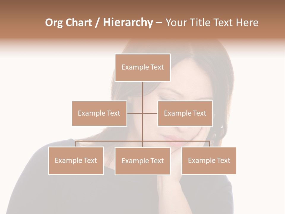 A Woman Holding Her Hand To Her Face PowerPoint Template