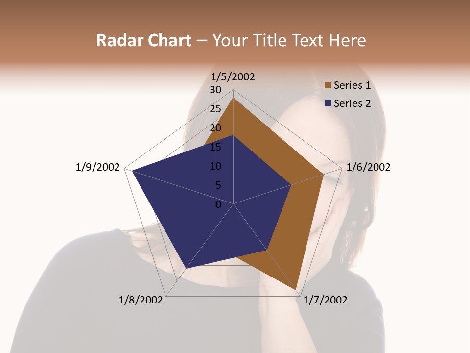 A Woman Holding Her Hand To Her Face PowerPoint Template