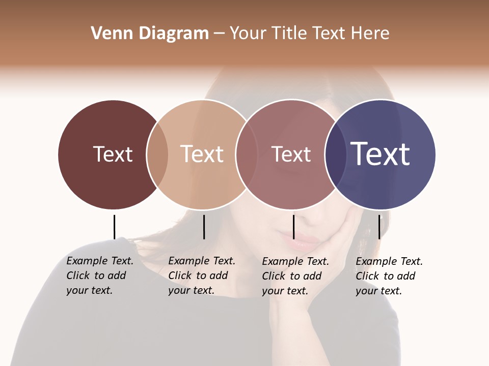 A Woman Holding Her Hand To Her Face PowerPoint Template
