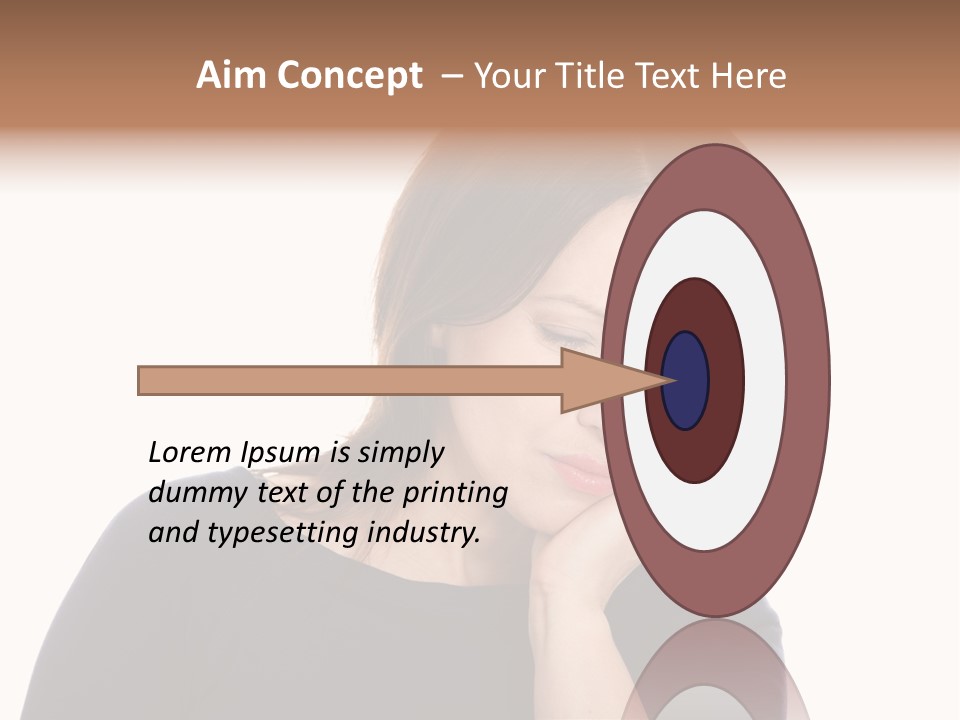 A Woman Holding Her Hand To Her Face PowerPoint Template