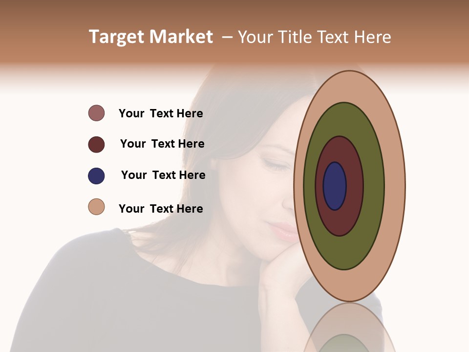 A Woman Holding Her Hand To Her Face PowerPoint Template