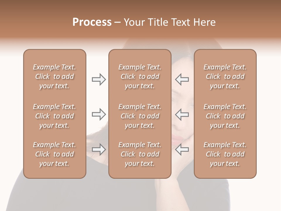 A Woman Holding Her Hand To Her Face PowerPoint Template