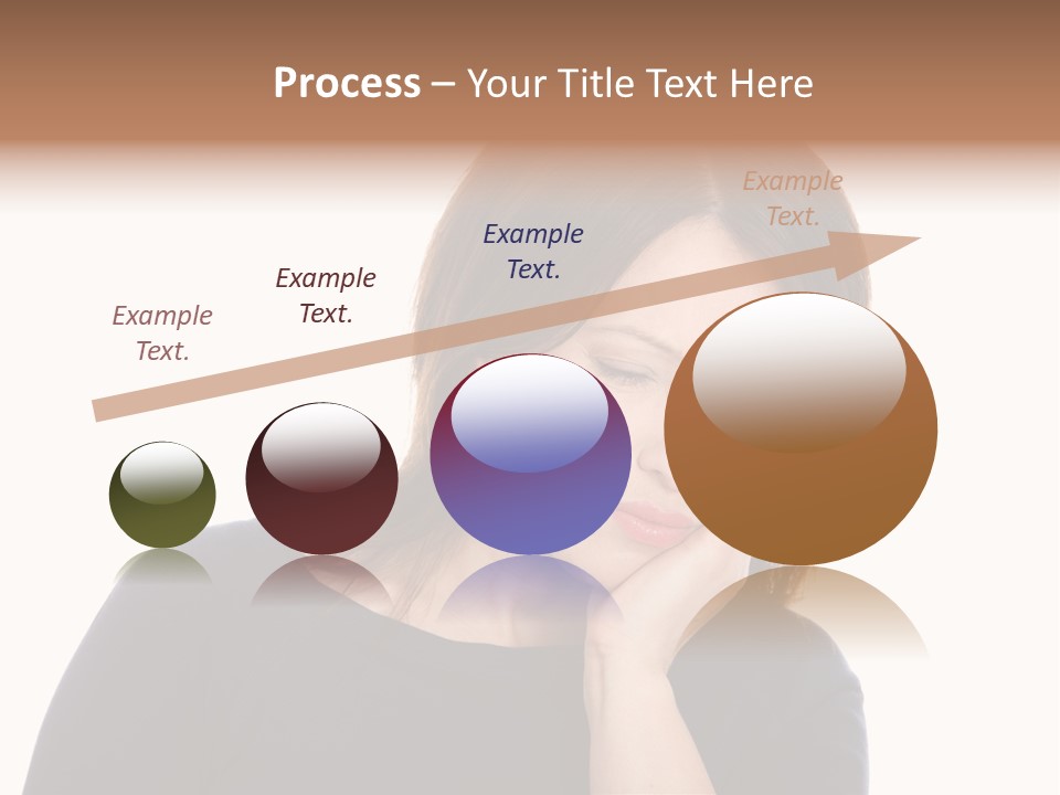 A Woman Holding Her Hand To Her Face PowerPoint Template