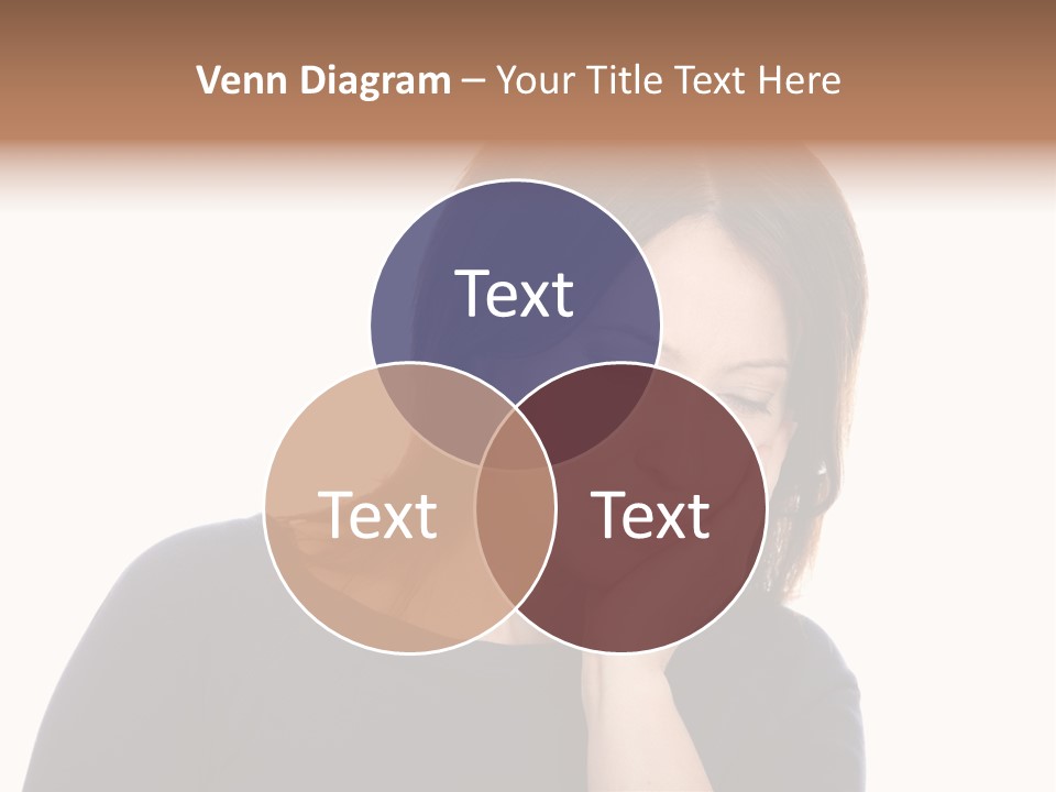 A Woman Holding Her Hand To Her Face PowerPoint Template