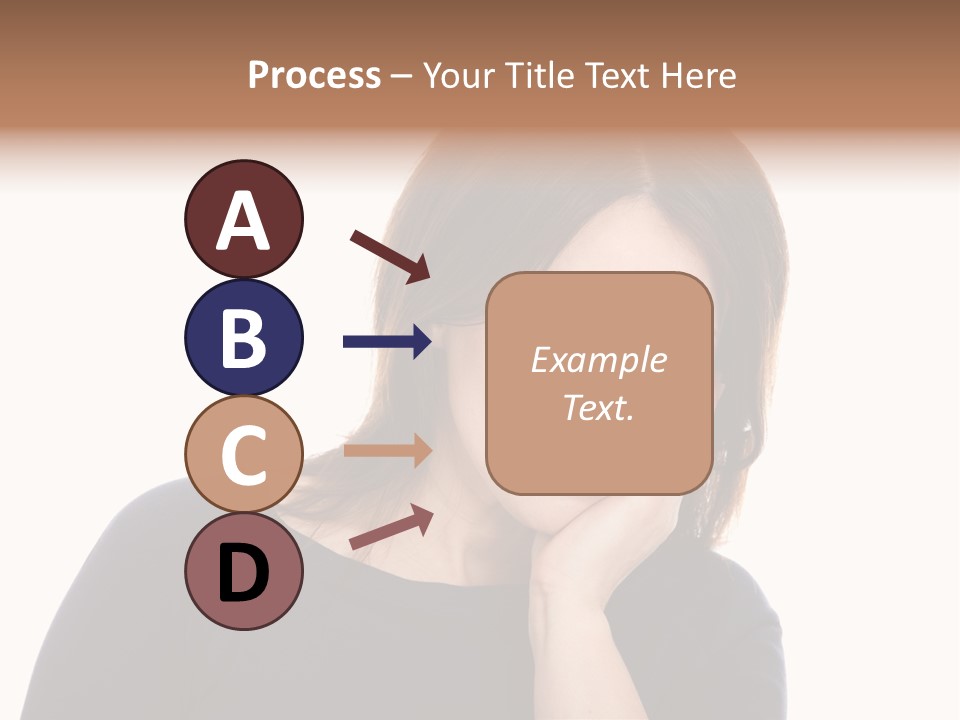 A Woman Holding Her Hand To Her Face PowerPoint Template