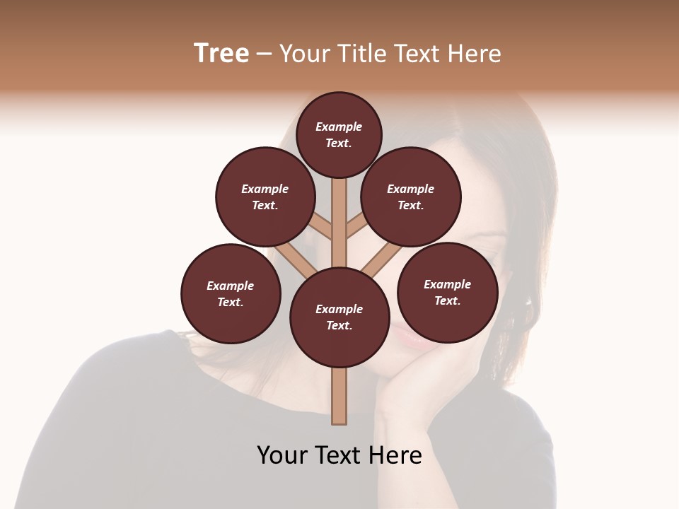 A Woman Holding Her Hand To Her Face PowerPoint Template