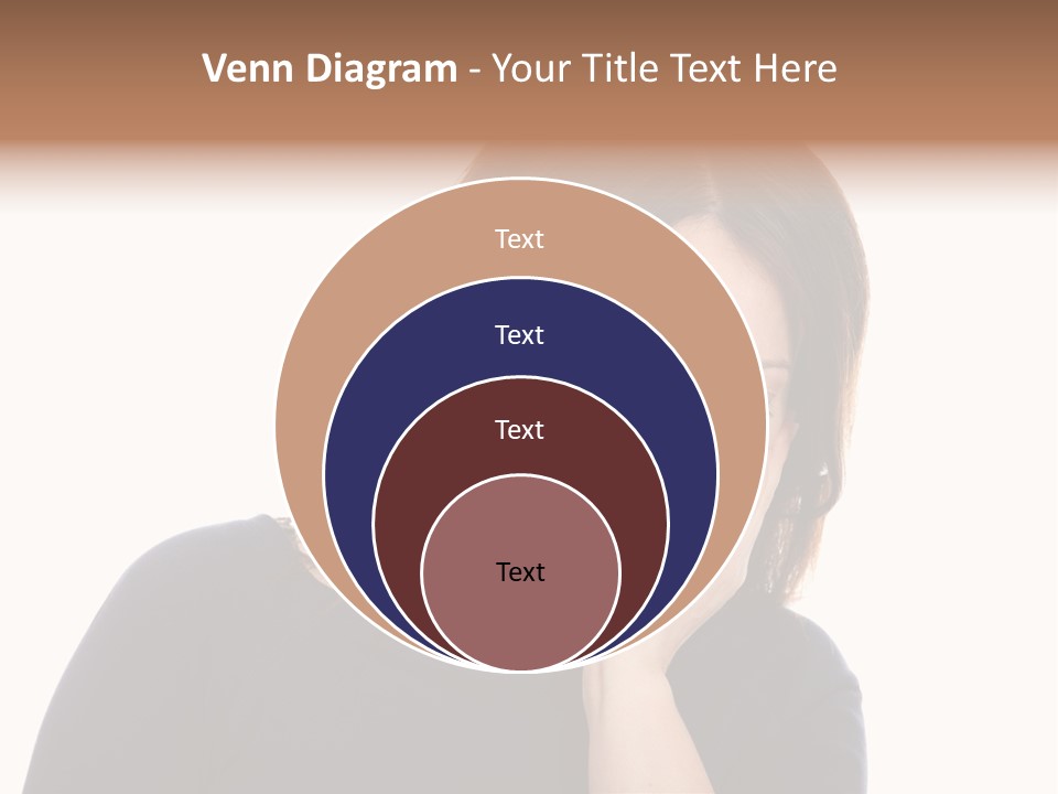 A Woman Holding Her Hand To Her Face PowerPoint Template