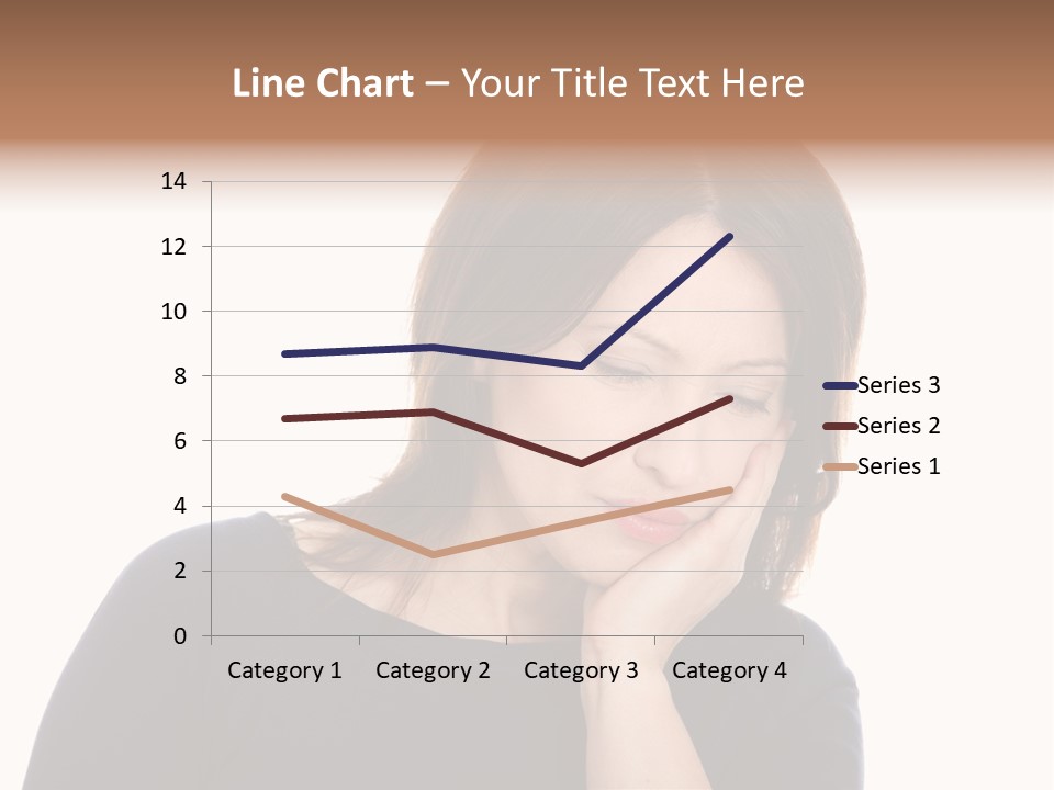 A Woman Holding Her Hand To Her Face PowerPoint Template