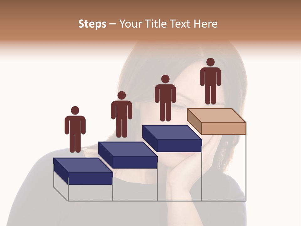 A Woman Holding Her Hand To Her Face PowerPoint Template