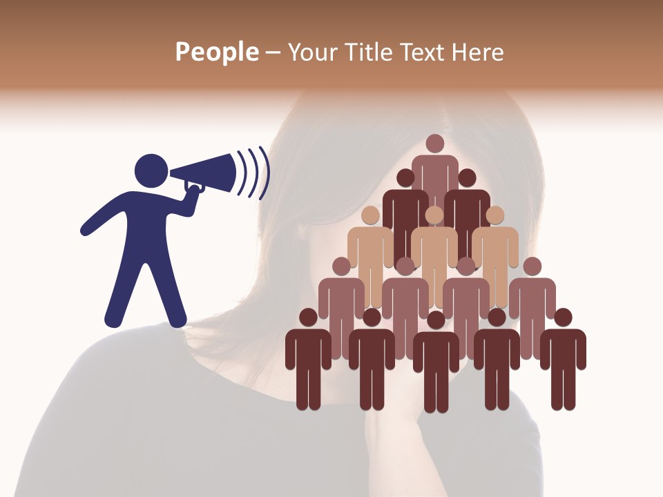 A Woman Holding Her Hand To Her Face PowerPoint Template