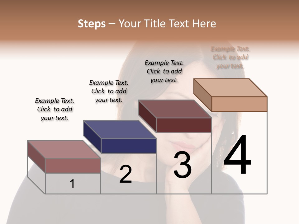 A Woman Holding Her Hand To Her Face PowerPoint Template