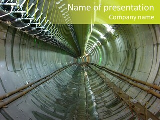 Engineering Tunnel Tbm PowerPoint Template