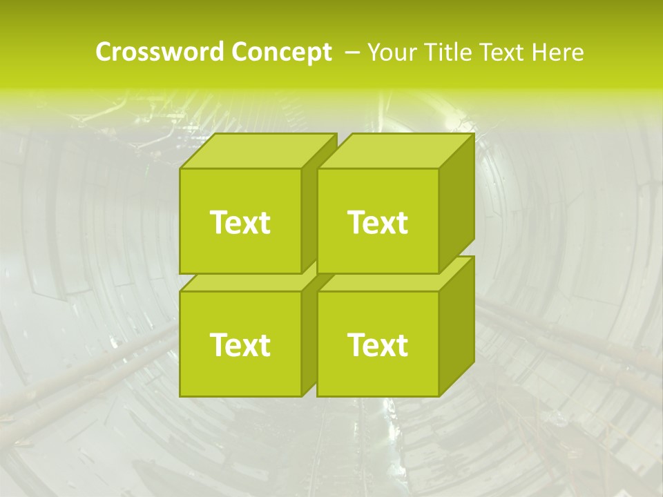 Engineering Tunnel Tbm PowerPoint Template