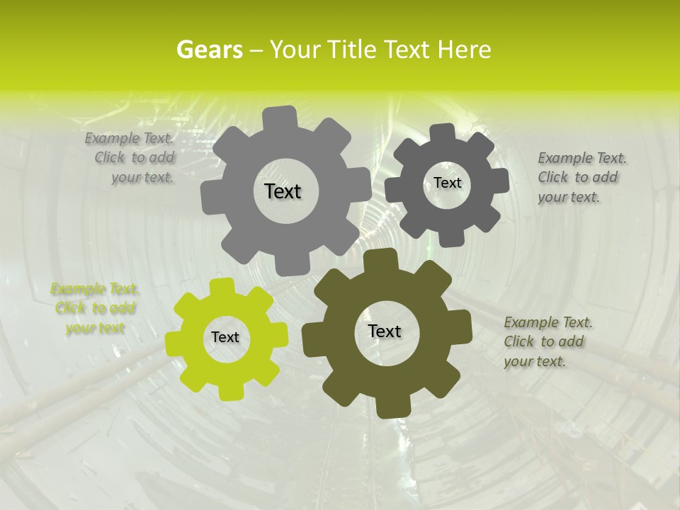 Engineering Tunnel Tbm PowerPoint Template