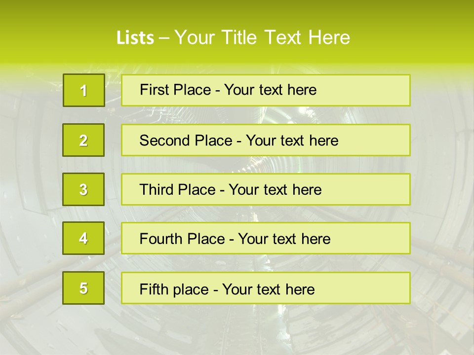 Engineering Tunnel Tbm PowerPoint Template