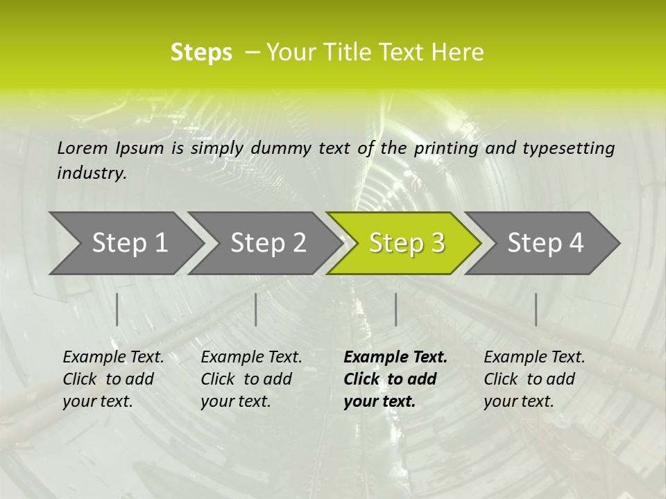Engineering Tunnel Tbm PowerPoint Template