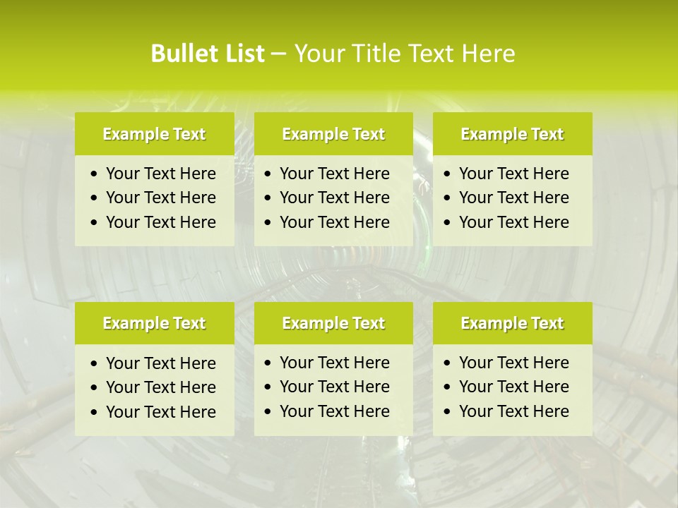 Engineering Tunnel Tbm PowerPoint Template