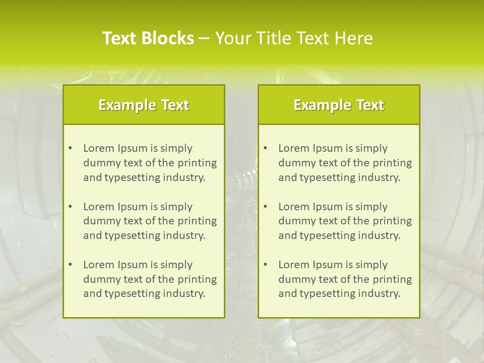 Engineering Tunnel Tbm PowerPoint Template