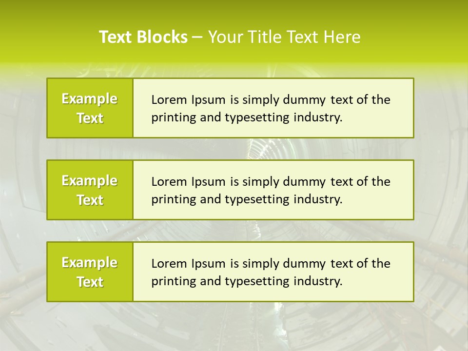 Engineering Tunnel Tbm PowerPoint Template
