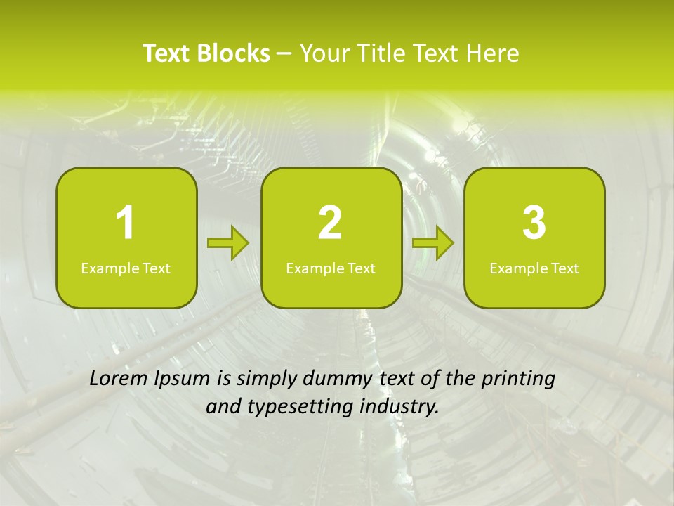 Engineering Tunnel Tbm PowerPoint Template