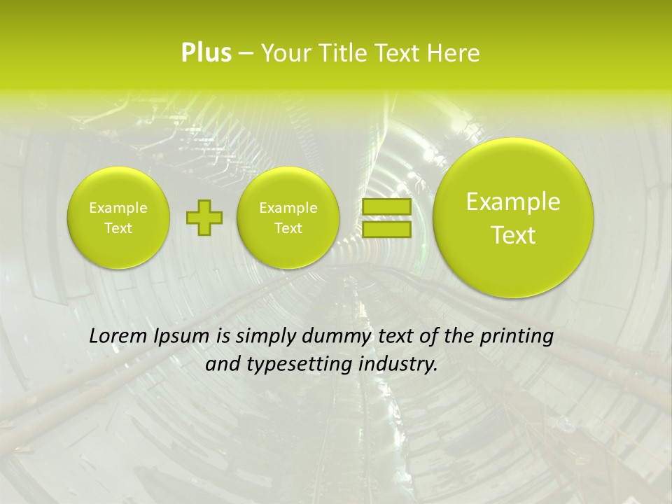 Engineering Tunnel Tbm PowerPoint Template