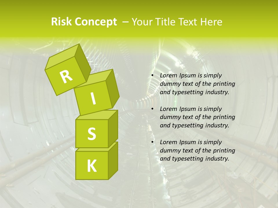 Engineering Tunnel Tbm PowerPoint Template