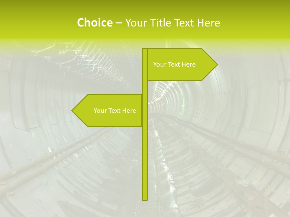 Engineering Tunnel Tbm PowerPoint Template