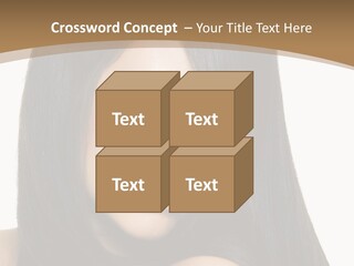 A Beautiful Woman With Long Black Hair Powerpoint Template PowerPoint Template