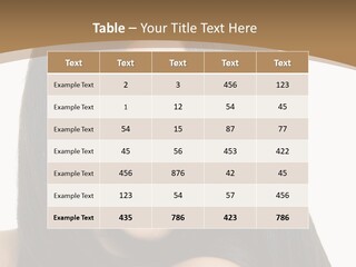 A Beautiful Woman With Long Black Hair Powerpoint Template PowerPoint Template