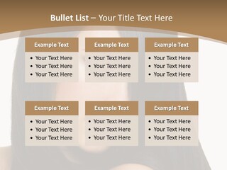 A Beautiful Woman With Long Black Hair Powerpoint Template PowerPoint Template