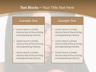 A Beautiful Woman With Long Black Hair Powerpoint Template PowerPoint Template