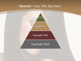 A Beautiful Woman With Long Black Hair Powerpoint Template PowerPoint Template
