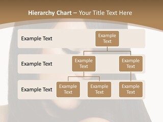 A Beautiful Woman With Long Black Hair Powerpoint Template PowerPoint Template