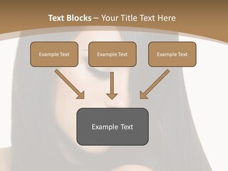A Beautiful Woman With Long Black Hair Powerpoint Template PowerPoint Template