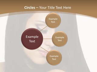 A Beautiful Woman With Long Black Hair Powerpoint Template PowerPoint Template