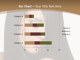 A Beautiful Woman With Long Black Hair Powerpoint Template PowerPoint Template