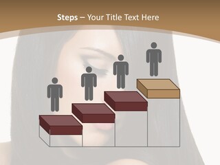 A Beautiful Woman With Long Black Hair Powerpoint Template PowerPoint Template