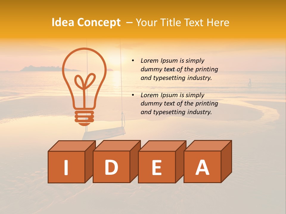 Blue Vacation Tourism PowerPoint Template