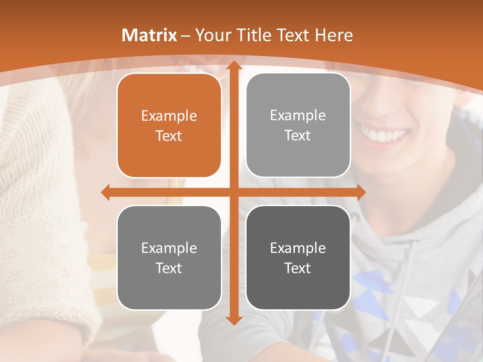 A Group Of People Sitting Around A Laptop Computer PowerPoint Template
