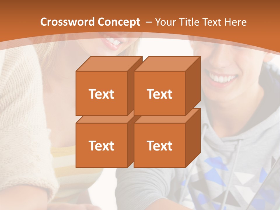 A Group Of People Sitting Around A Laptop Computer PowerPoint Template