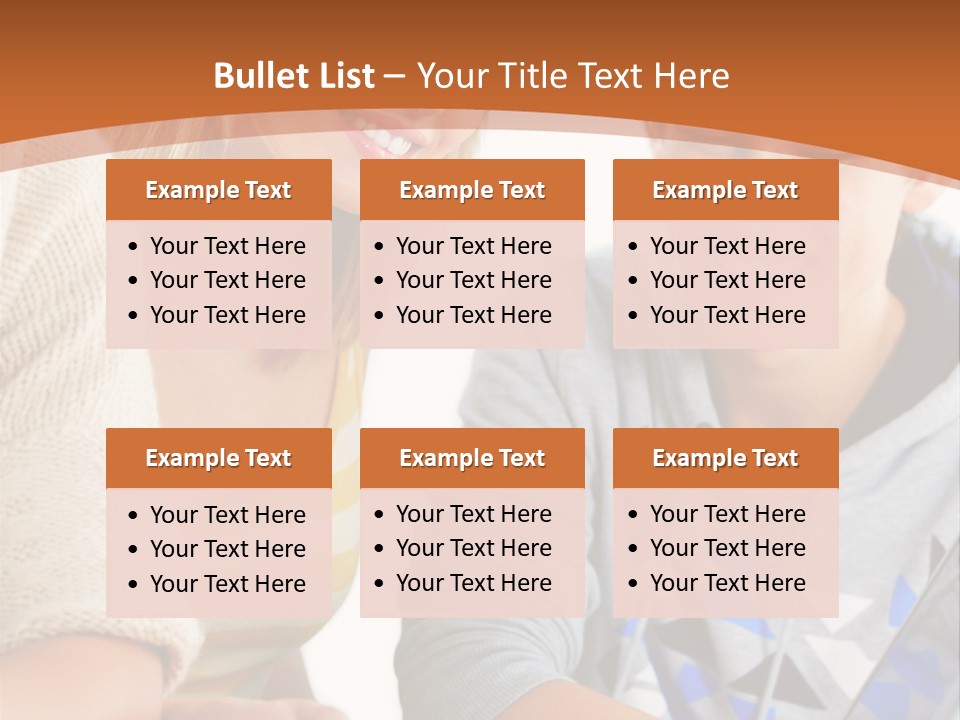 A Group Of People Sitting Around A Laptop Computer PowerPoint Template