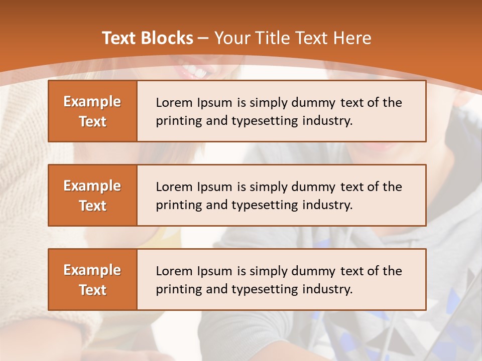 A Group Of People Sitting Around A Laptop Computer PowerPoint Template
