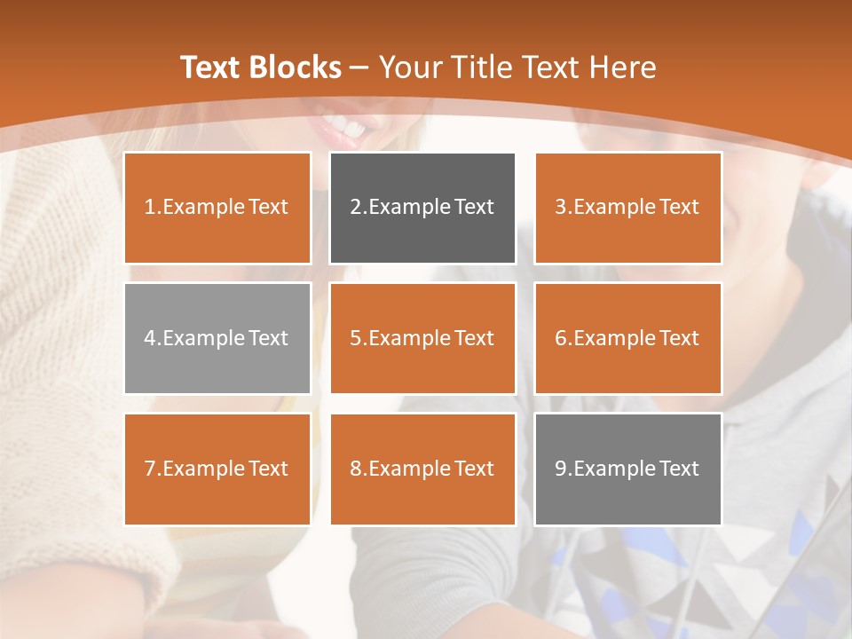 A Group Of People Sitting Around A Laptop Computer PowerPoint Template